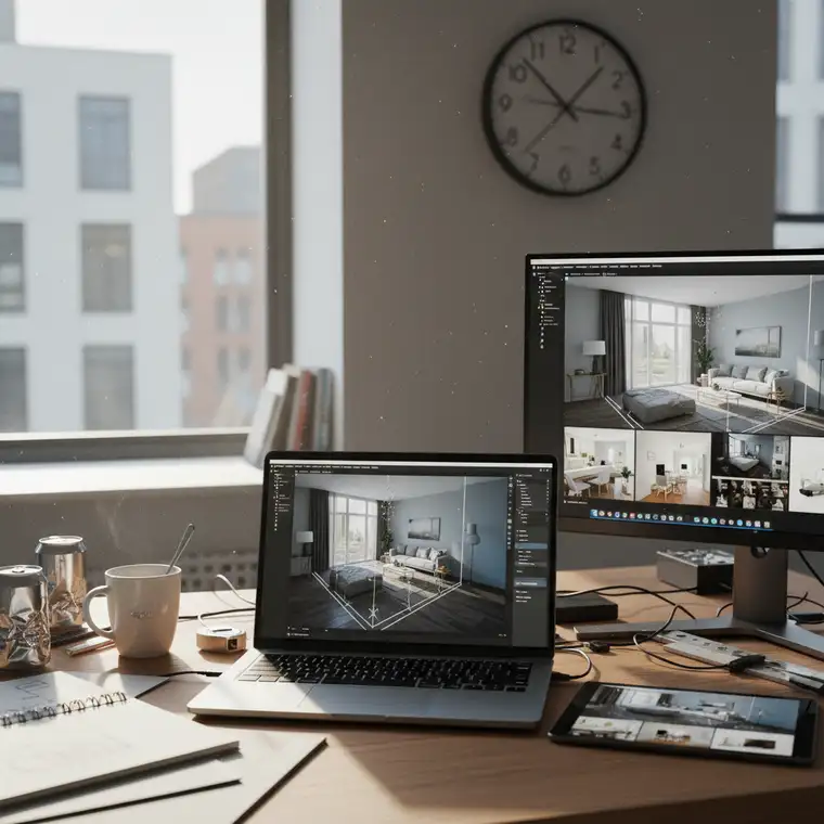 Jak długo trwa przygotowanie wizualizacji 3D kawalerki pod wynajem krótkoterminowy