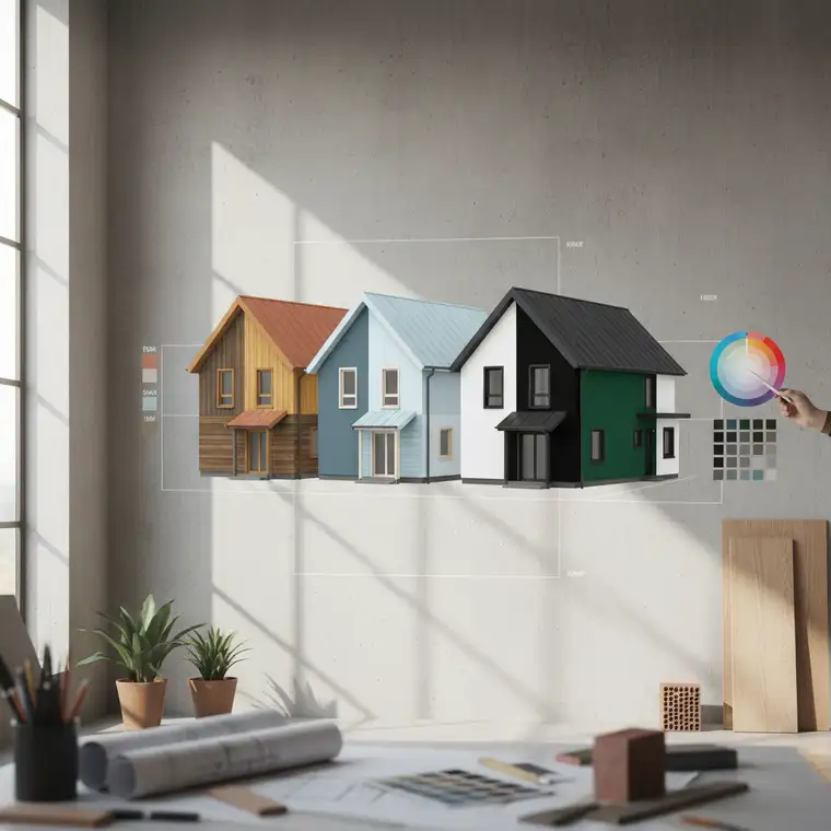 Jak wybrać kolory elewacji, aby uniknąć efektu „klocka”?