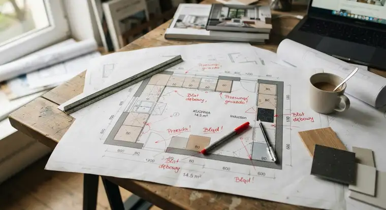 Projekt kuchni rzut z góry - jak samodzielnie przygotować czytelny plan